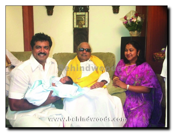 Sarath Kumar couple with DMK President
